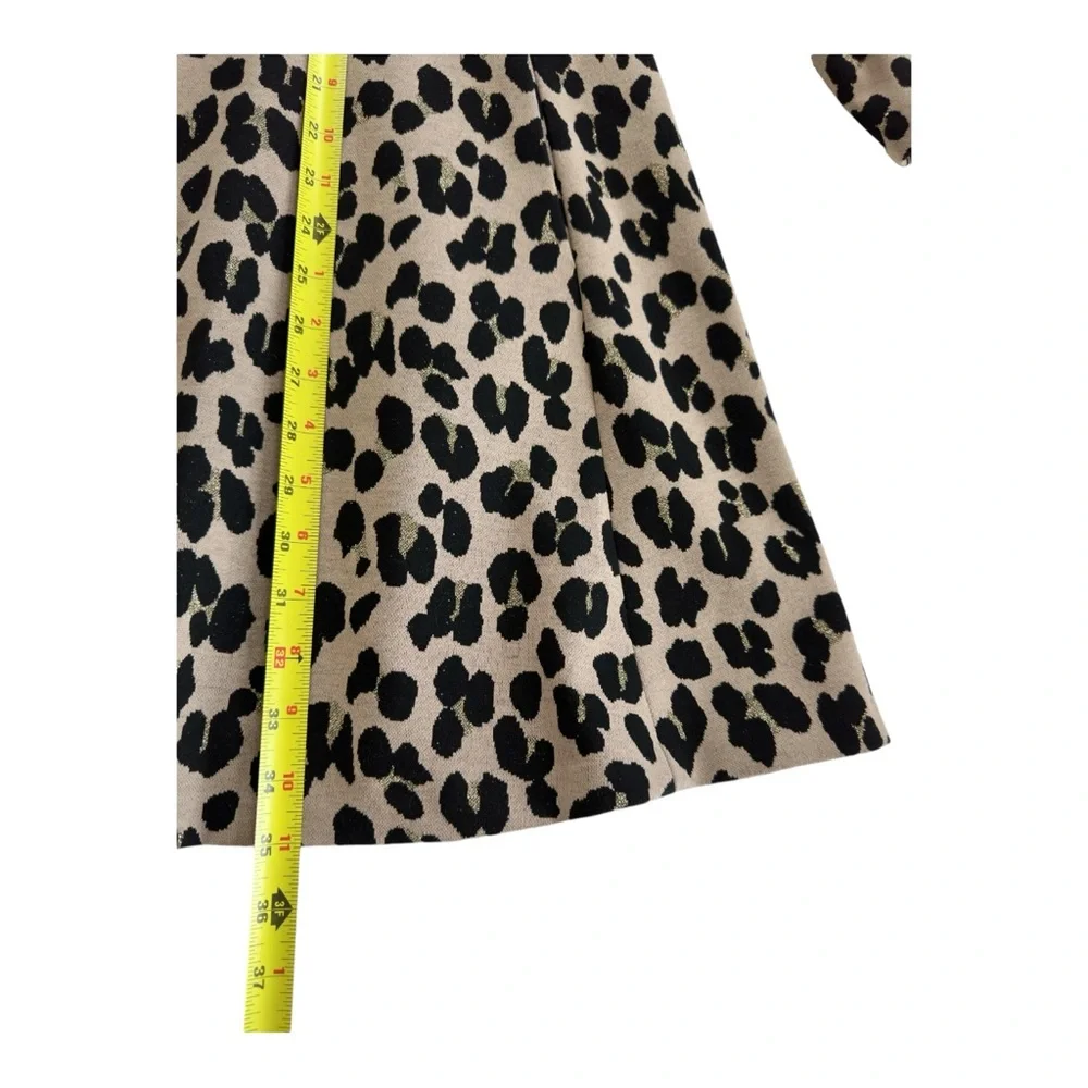 Kate Spade Women's Leopard Forest Feline Jacquard Fit and Flare Dress Size 4 - Picture 6 of 10